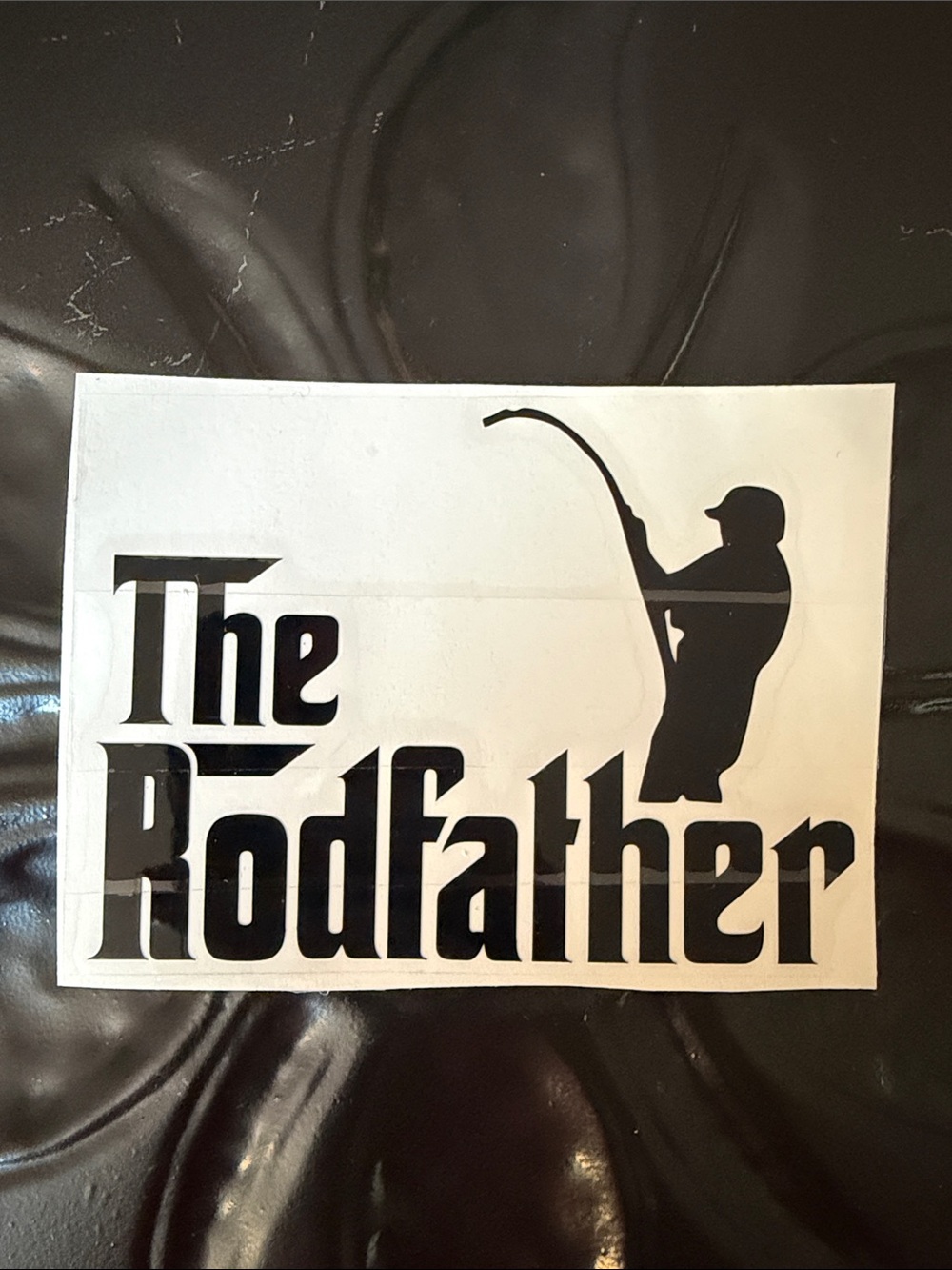 The Rodfather Black Sticker Decal